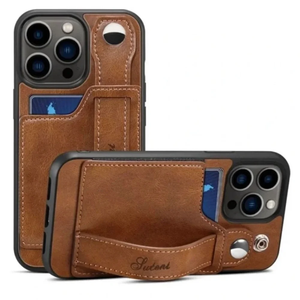 NEW LEATHER IPHONE 13 PRO MAX CASE NEW WITH STRAP
